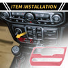 Jeep Wrangler JL JLU (2018-2024) Pink Dashboard Center Control Panel Cover