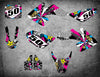 Honda CRF 50 (2004-2012) RUSH STYLE Stickers Custom Graphics Full Kit