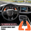 Dodge Charger Challenger 2x Orange Steering Wheel Paddle Shifter Cover