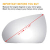 Hyundai I30 Left Side White Mirror Glass W/Back (2017-2022)