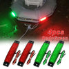 Boats Starboard Lights Lamps 4x Boat Navigation LED Lights Stern Light
