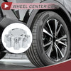 Ford F250 Chrome Silver Tone Plastic Wheel Center Caps (2005-2007)