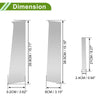 Chevy Aveo (2007-2011) Silver Tone 6 Pcs Pillar Window Trim