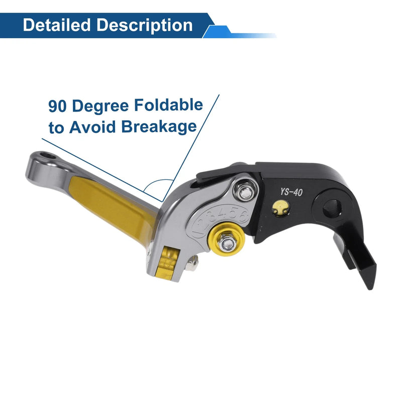 Honda CBR600RR (2003-2016) - Titanium Gold Tone Adjustable Brake Clutch Levers