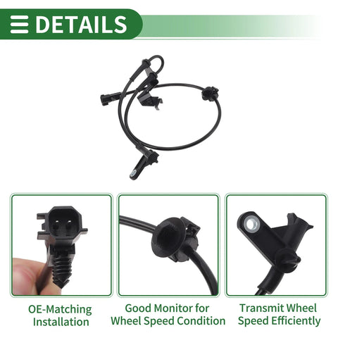 Dodge Caravan Front Right ABS Wheel Speed Sensor (2011-2020)