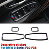 BMW F30 3 Series Carbon Fiber Window Panel Cover Trim (2012-2019)