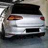 VW Golf 7 MK7 R Rline Rear Bumper Diffuser Lip (2014-2017)