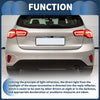 Ford Focus Sedan 2019-2020 Red 1 x Rear Right Bumper Reflector