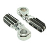 Harley 1 1/4" Chrome Highway Pilot Male Footpeg Peg Mount Clamps