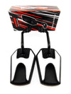 Honda NS250R Black White Hex Soko Mirrors (1985)