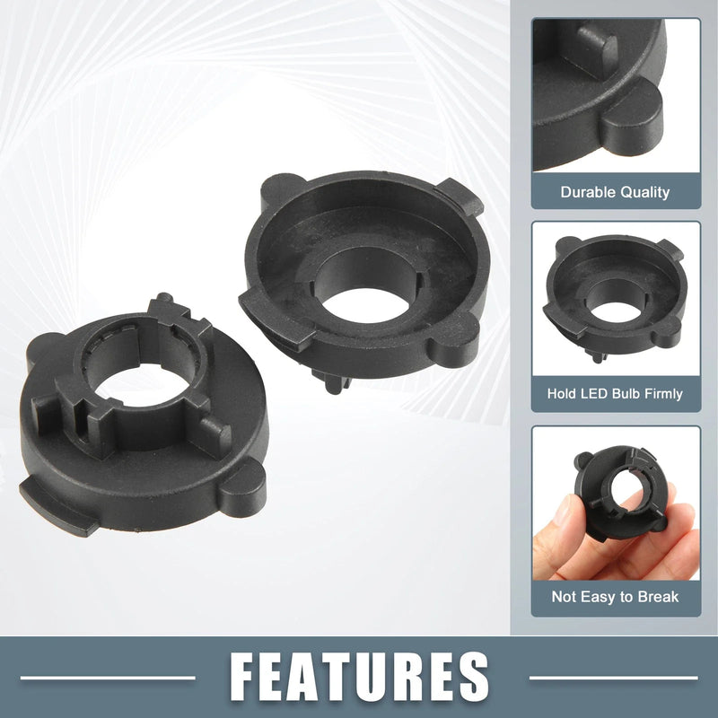 Hyundai Elantra H7 LED Headlight Bulb Holder Adapter (Pack of 2)