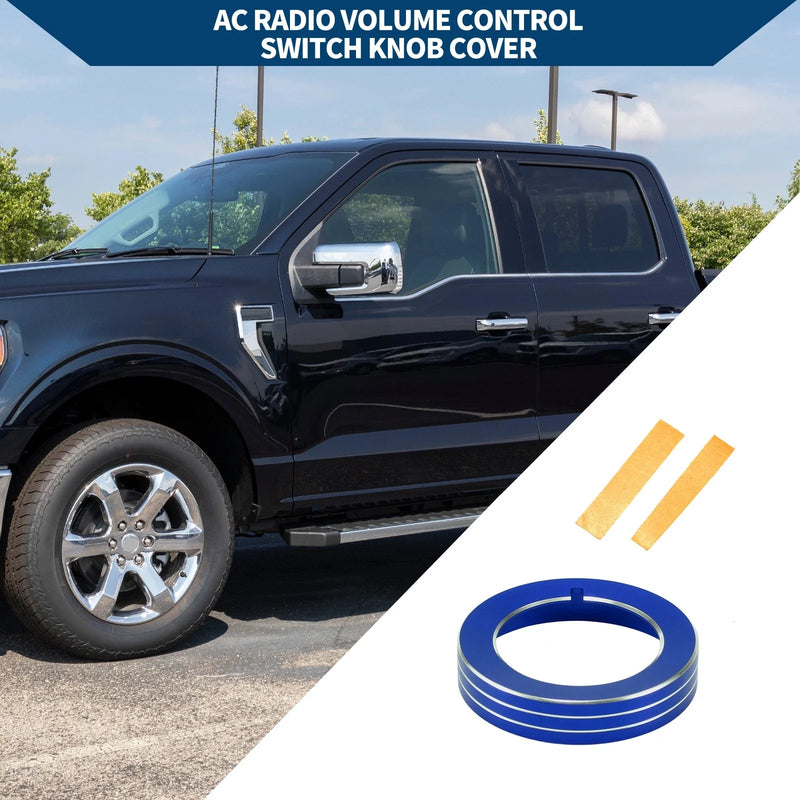 Ford Mustang 2015-2020 Blue 1 x Headlight Switch Knob Cover Ring