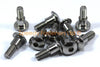 Suzuki GSX-R Verkleidungsschrauben / 8mm Schulter M6 2 x / Edelstahl