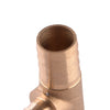 Fuel Tube Connector 16mm Tee 3-Way Hose Barb Brass Fitting