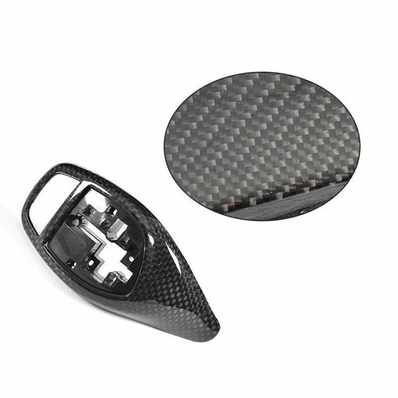 BMW F20 F22 F30 F32 F10 Carbon Fiber Black Gear Shift Knob Cover (2011-2020)