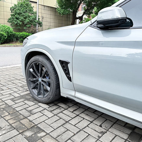 BMW X3 G01 X4 G02 2 x Side Fender Vent Trim Covers (2018-2023)