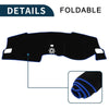 Honda Civic FL5 2022-2024 Sun Protector Black Blue Dashboard Dash Cover Mat