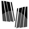 BMW X5 E53 8 x Door Pillar Films Strips Stickers (2000-2006)