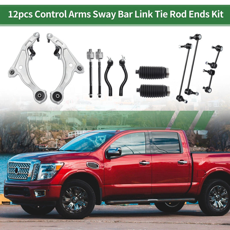Nissan Maxima 12pcs Front Suspension Control Arm Kit (2000-2003)