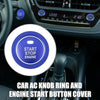 Toyota Corolla (2014-2023) 4Pcs AC Knob Ring & Engine Start Button Cover