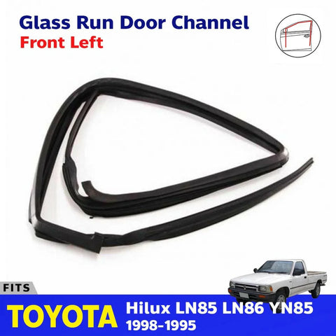 Glass Run Door Channel Rubber LH Fits Toyota Hilux LN85 2Dr Ute 4Runner 1989-95