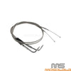 Harley Sportster XL883 XL1200 Stainless Throttle Cable Wires (1996-2015)