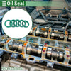 Make Model Oil Seal 20x26x5mm Rotary Shaft Seal TPU Green 5 pcs