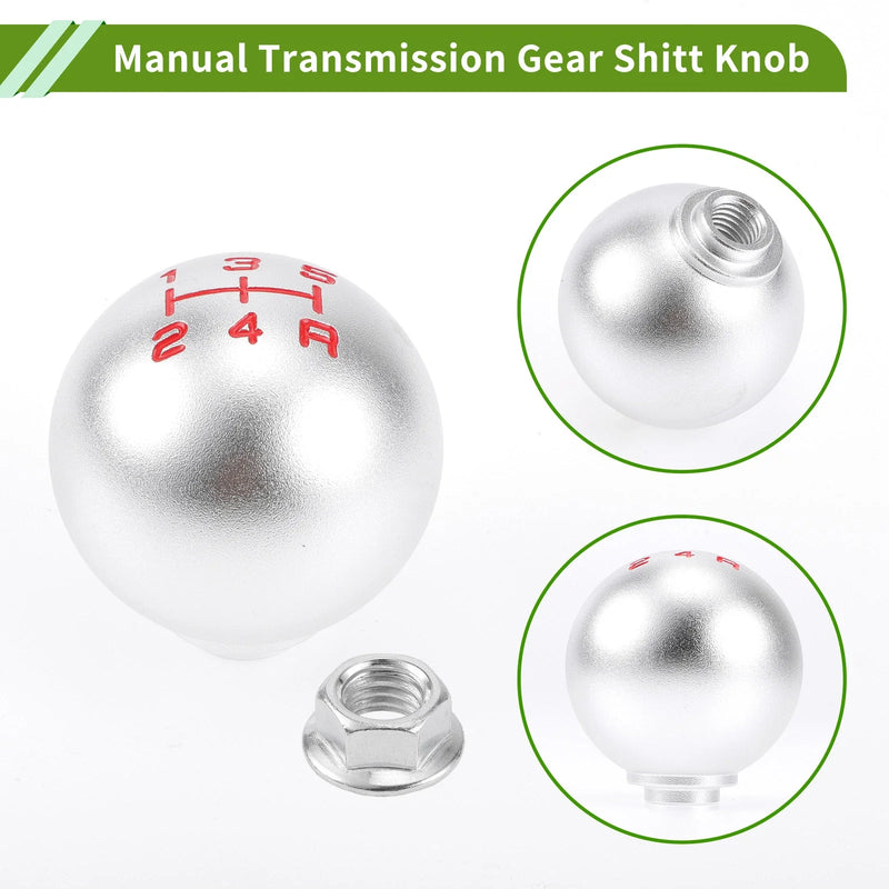 Honda Accord (1990-1997) - Aluminum Silver Tone 5 Speed Gear Shift Knob