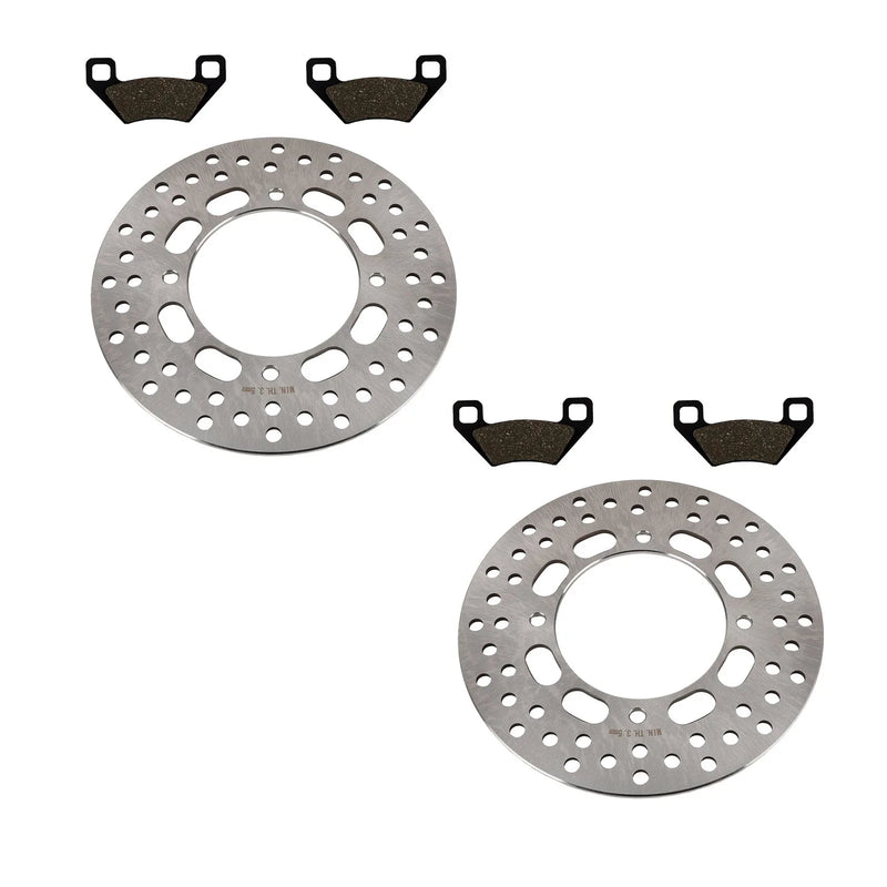 Arctic Cat 366 4x4 Front Brake Rotors & Semi-Metallic Pads (2008–2011)