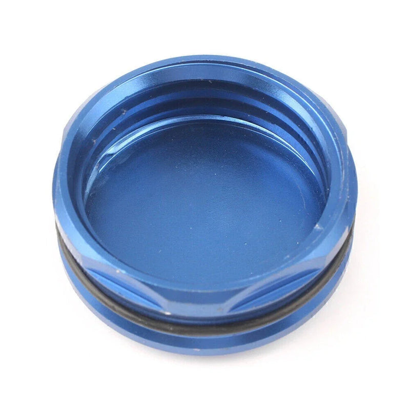 Kawasaki Yamaha Suzuki Honda Blue 37MM CNC Rear Brake Fluid Reservoir Guard