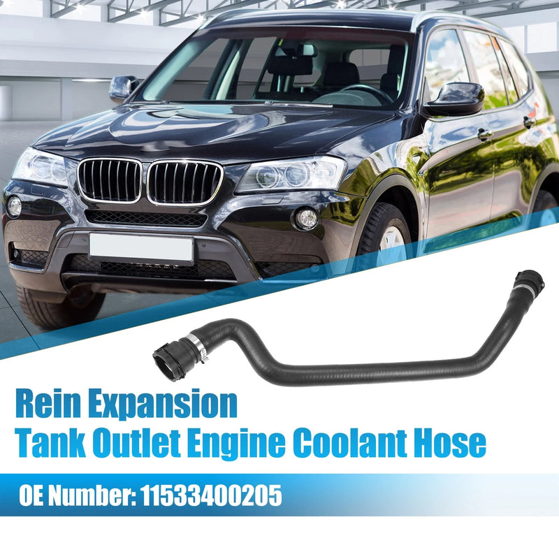 BMW X3 Expansion Tank Outlet Engine Coolant Hose 2.5L