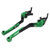 Yamaha YZF R1 (2009-2014) Green CNC Extendable Brake Clutch Levers