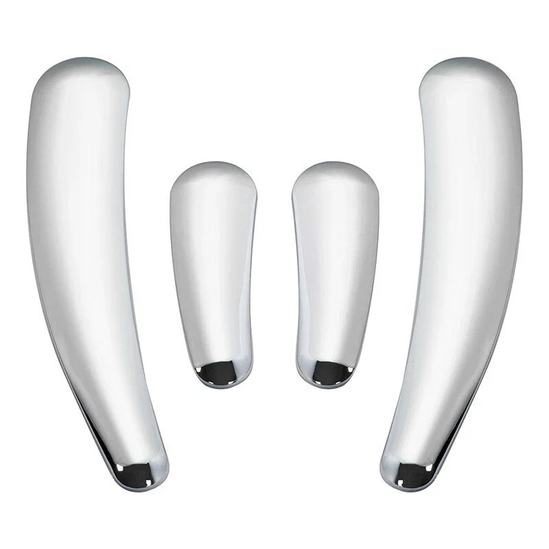 Harley Softail FLSTF FLSTN 4x Chrome Swingarm Frame Inserts (2008 - 2017)