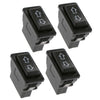 Universal 12V ON/OFF SPST Momentary Power Window Rocker Switch (N/A)