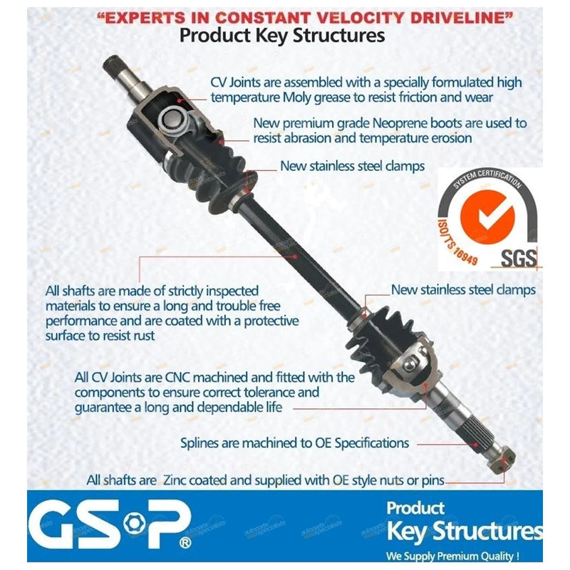 Ford Explorer Front RH CV Joint Drive Shaft Assembly