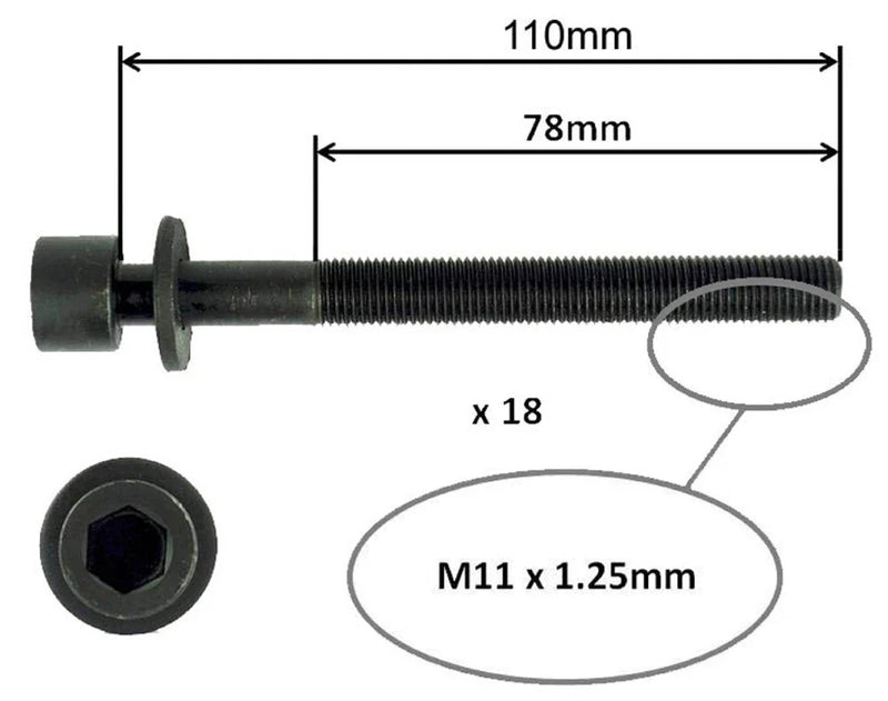 Nissan Pathfinder R51 2.5L Cylinder Head Bolt Set (2005–2010)