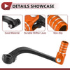 Honda CRF110F Black and Orange Folding Gear Shifter Lever (2013–2018)