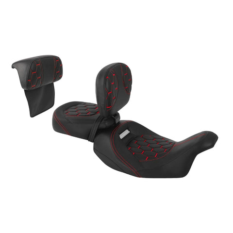 Harley Street Road Glide Driver Passenger Seat Backrests Pad (2014-2023)