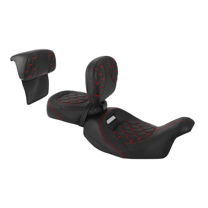 Harley Street Road Glide Driver Passenger Seat Backrests Pad (2014-2023)