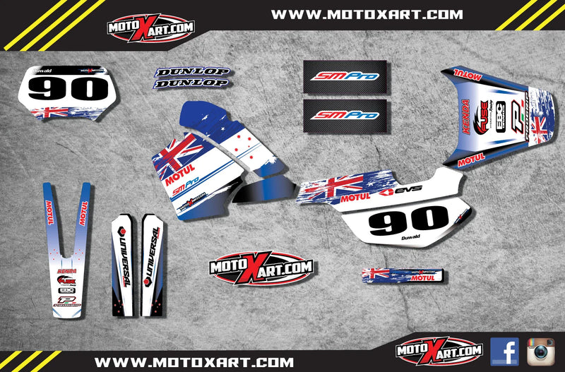 Yamaha TT600 S-E Custom Graphic Kit - AUSSIE PRIDE (1992-2005)