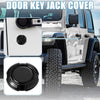 Jeep Wrangler JL JLU (2018-2022) - Glossy Black 3 x Car Door Key Jack Cover