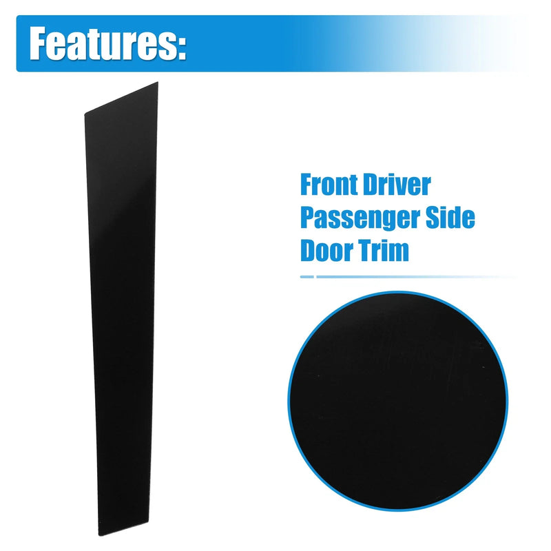 Porsche Panamera Black 4x Windshield B Pillar Trim Exterior Garnish