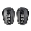 Harley Dyna, Street Glide, Softail, Sportster Black Oval Rearview Mirror Covers