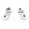 Harley Wide Glide, Softail 2 x Chrome Handlebar Riser Clamp Kit (2006-2023)