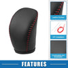 Gear Shift Head Knob Cover Infiniti Q50 (2018-2020) Black Red Stitches