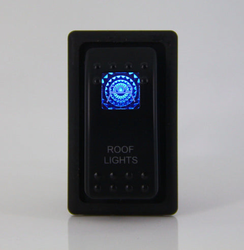 Dual LED Backlit Rocker Switch Roof Lights