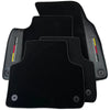 Audi A5 Coupe (2007-2016) with Carbon Fiber - 2 x Mats Black Floor Mats