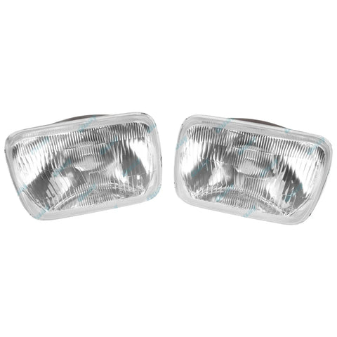 7" x 5" Rectangular Semi Sealed Beam Glass Headlight Pair