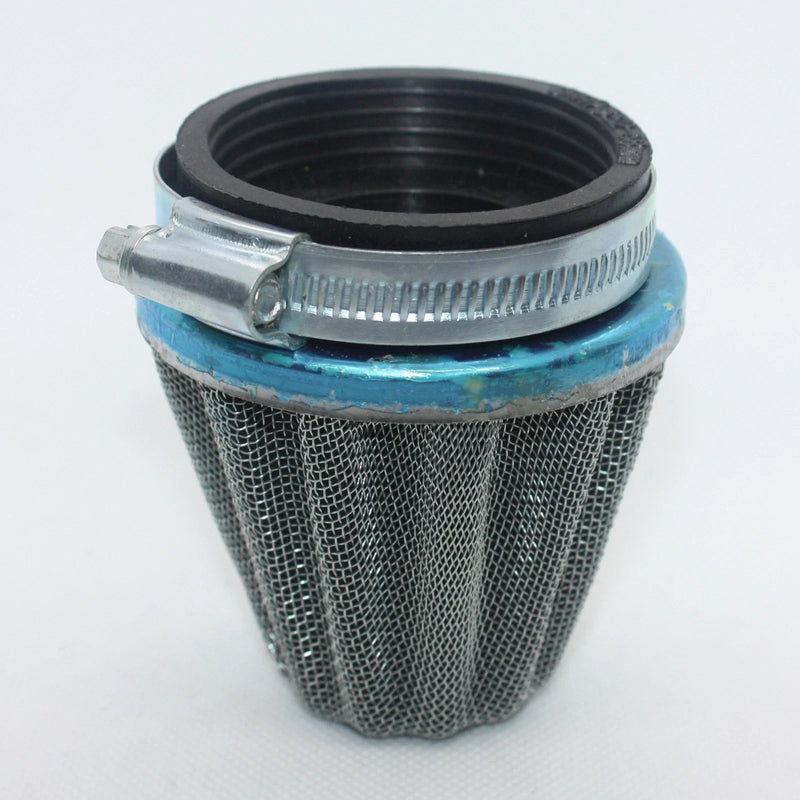 PIT Trail Quad Dirt Bike ATV Dune Buggy 54mm Chrome Steel Pod Air Filter
