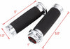 Harley Touring Sportster 883 1200 Chrome 1" Handlebar Grips (2004-2023)